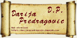 Darija Predragović vizit kartica
